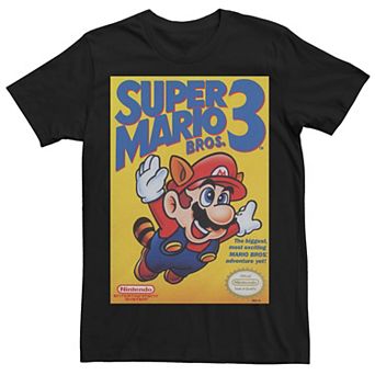 Men's Super Mario Bros 3 Flying Raccoon Mario Poster Tee