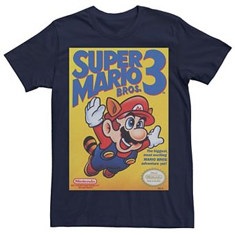 Men's Super Mario Bros 3 Flying Raccoon Mario Poster Tee
