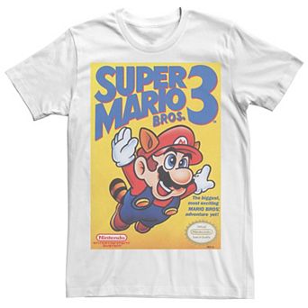 Men's Super Mario Bros 3 Flying Raccoon Mario Poster Tee