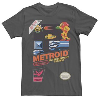 Men's Nintendo NES Metroid Retro Vintage Cover Tee
