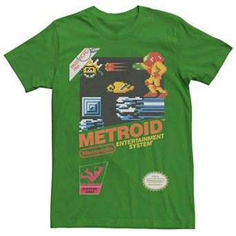 Men's Nintendo NES Metroid Retro Vintage Cover Tee