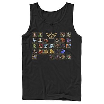 Men's Nintendo Legend of Zelda Ocarina Of Time Periodic Tank Top