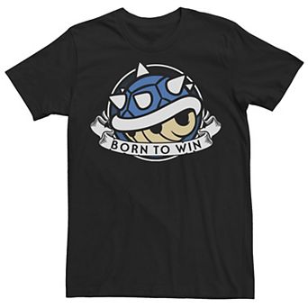 Men's Mario Kart Blue Shell Born To Win Tee