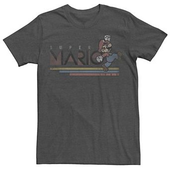 Men's Super Mario Bros. Faded Logo Portrait Tee