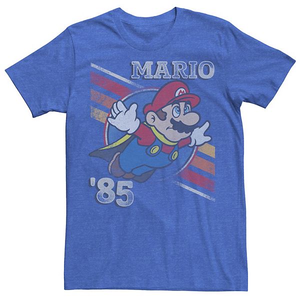 Men's Super Marios Bros. Flying Mario Faded Portrait Tee