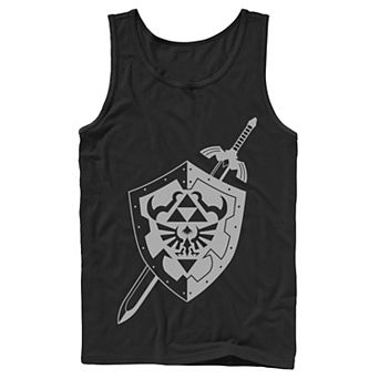 Men's Zelda Hylian Shield And Sword Tank Top