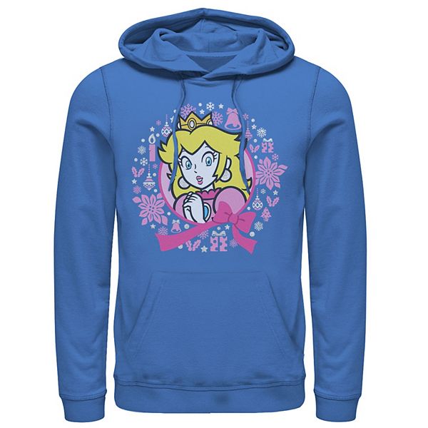 Men s Super Mario Bros. Princess Peach Christmas Knit Style Hoodie