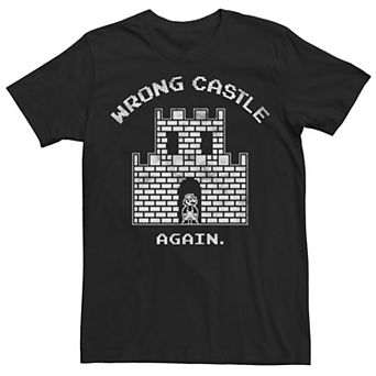 Men's Super Mario Wrong Castle Again 8-Bit Tee
