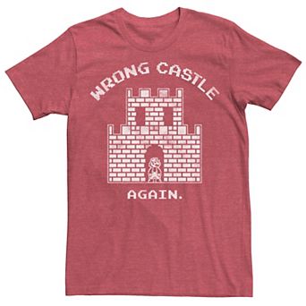 Men's Super Mario Wrong Castle Again 8-Bit Tee