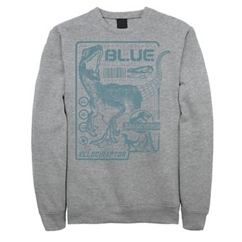 Men's Jurassic World Two Blue Raptor Schematic Sweatshirt