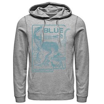 Men's Jurassic World Two Blue Raptor Schematic Hoodie