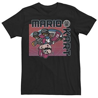 Men's Mario Kart Upside Down Portrait Logo Tee