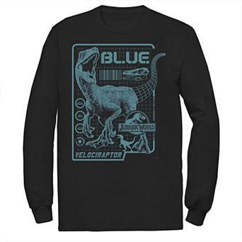 Men's Jurassic World Two Blue Raptor Schematic Tee