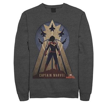 Men's Marvel Captain Marvel Movie Space Poster Sweatshirt