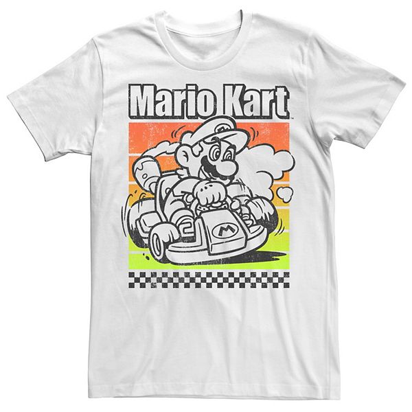Men's Mario Kart Color Pop Poster Tee