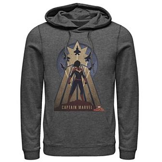 Men's Marvel Captain Marvel Movie Space Poster Hoodie