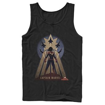 Men's Marvel Captain Marvel Movie Space Poster Tank Top