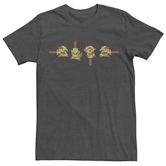 Men's Zelda Link 8-Bit Poses Tee