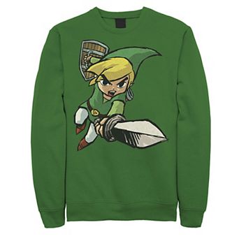 Men's Zelda Spirit Tracks Link Portrait Fleece