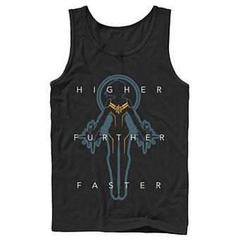 Men's Marvel Captain Marvel Higher Further Faster Tank Top