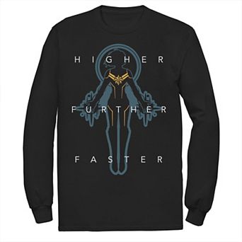 Men's Marvel Captain Marvel Higher Further Faster Tee