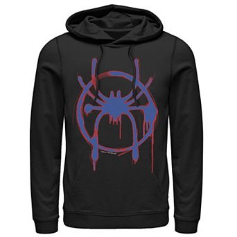 Men's Marvel Into The Spider-Verse Spray Paint Logo Hoodie