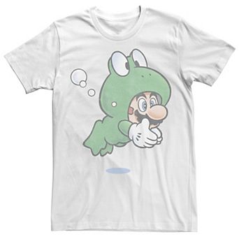 Men's Super Mario Frog Faded Portrait Tee