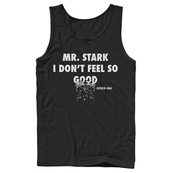 Men's Marvel Infinity War Spider-Man Fading Text Tank Top
