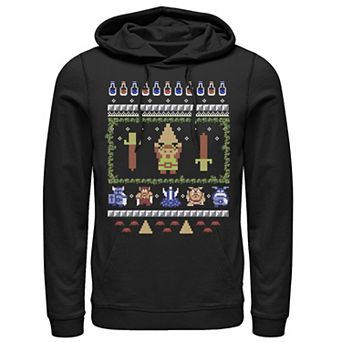 Men's Zelda Link 8-Bit Hero Pattern Hoodie