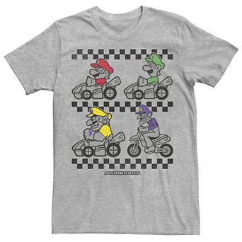 Men's Super Mario Bros. Color Pop Portrait Grid Tee