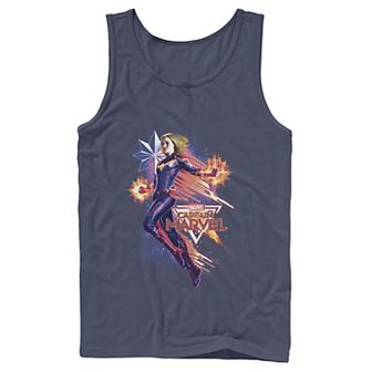 Men's Marvel Captain Marvel Shooting Star Portrait Tank Top