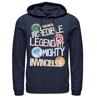 Men's Marvel Avengers Father's Day Dad Words Hoodie