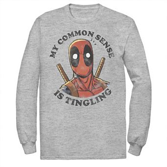 Men's Marvel Deadpool Common Sense is Tingling Tee