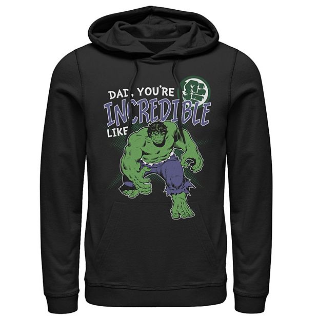 Men s Marvel Hulk Incredible Dad Father s Day Hoodie