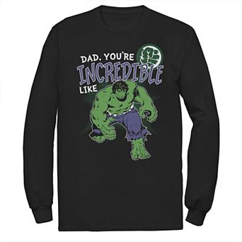 Men's Marvel Hulk Incredible Dad Father's Day Tee