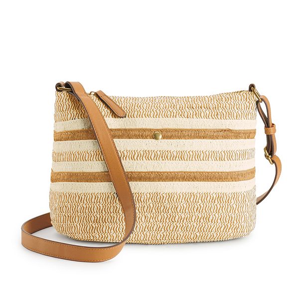 Sonoma Goods For Life® Twist Straw Crossbody Bag