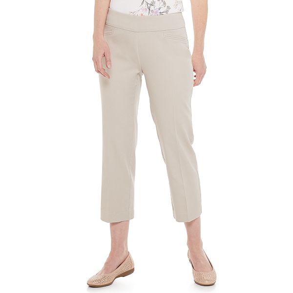 Women's Croft & Barrow® Effortless Stretch Straight Leg Crop Pants