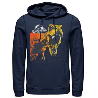 Men's Jurassic World Two T-Rex Color Pop Cracks Hoodie