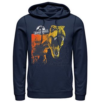 Men's Jurassic World Two T-Rex Color Pop Cracks Hoodie