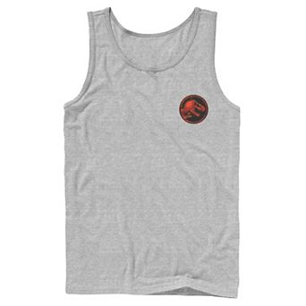 Men's Jurassic World Two T-Rex Magma Pocket Icon Tank Top