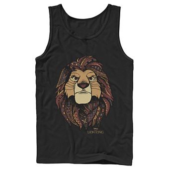 Disney's The Lion King Noble Simba Men's Geometric Fills Tank Top