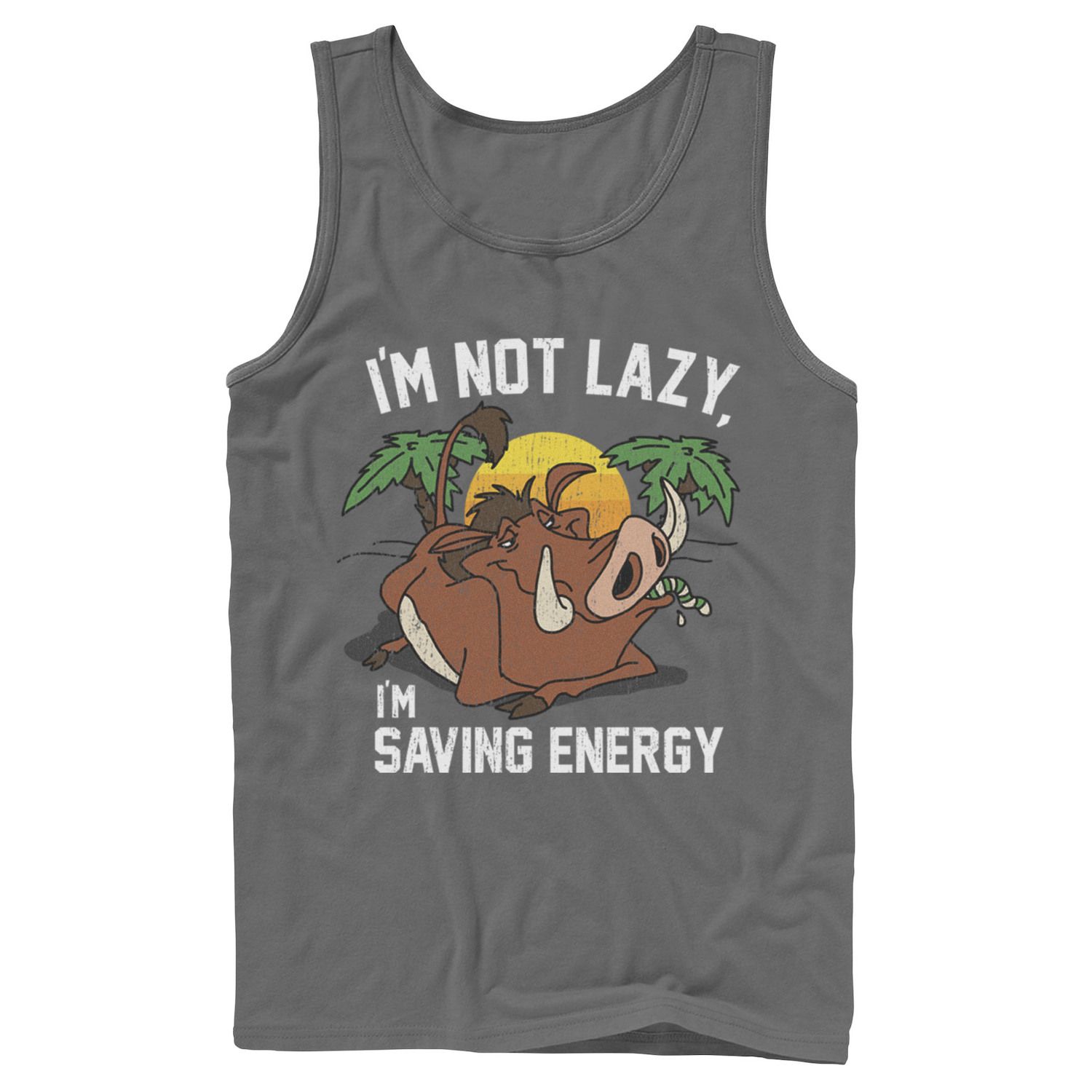 Image for Licensed Character Men's Disney Lion King Lazy Pumbaa Tank at Kohl's.