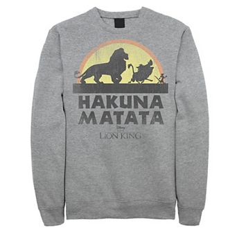 Disney's The Lion King Men's Classic Logo Silhouette Sweatshirt
