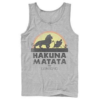 Disney's The Lion King Men's Classic Logo Silhouette Tank Top