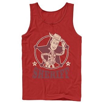 Men's Disney / Pixar Toy Story Woody Sheriff Badge Tank Top