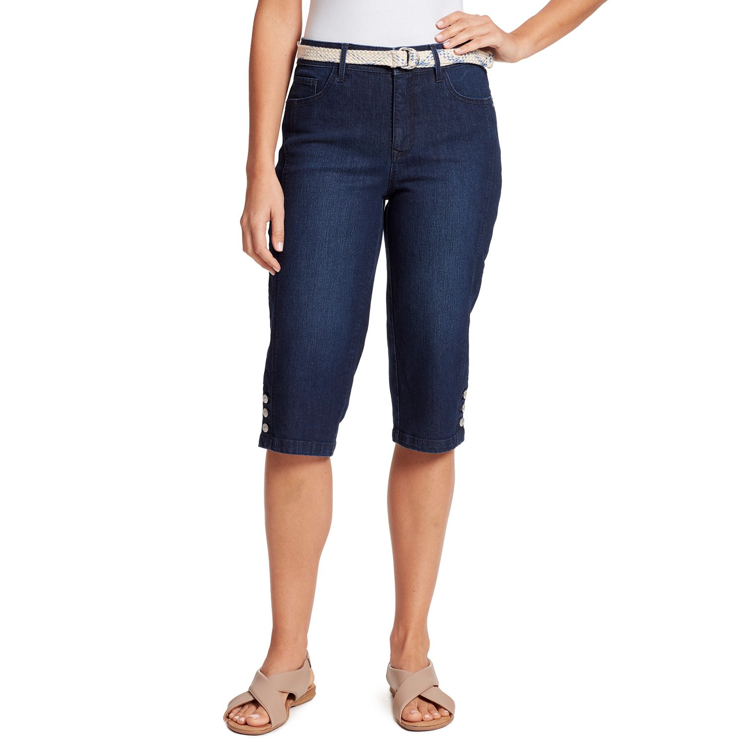 womens denim capris sale