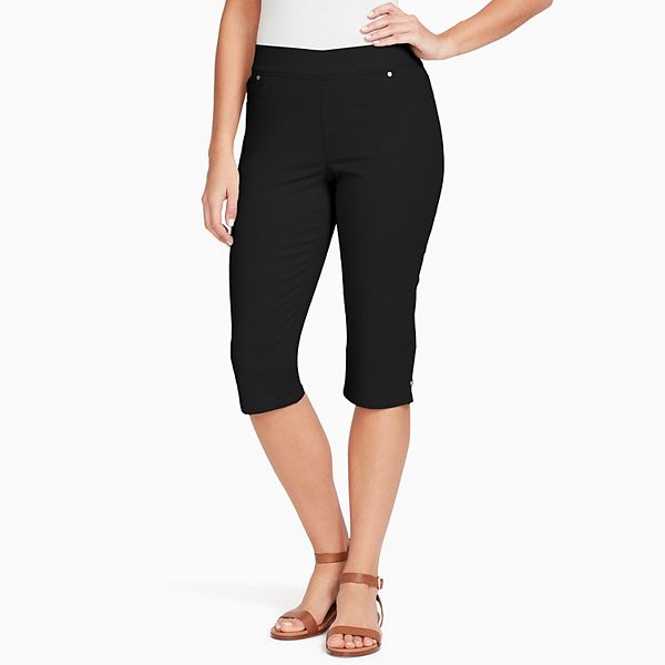 Petite Gloria Vanderbilt Avery PullOn Rivet Hem Skimmer Jeans