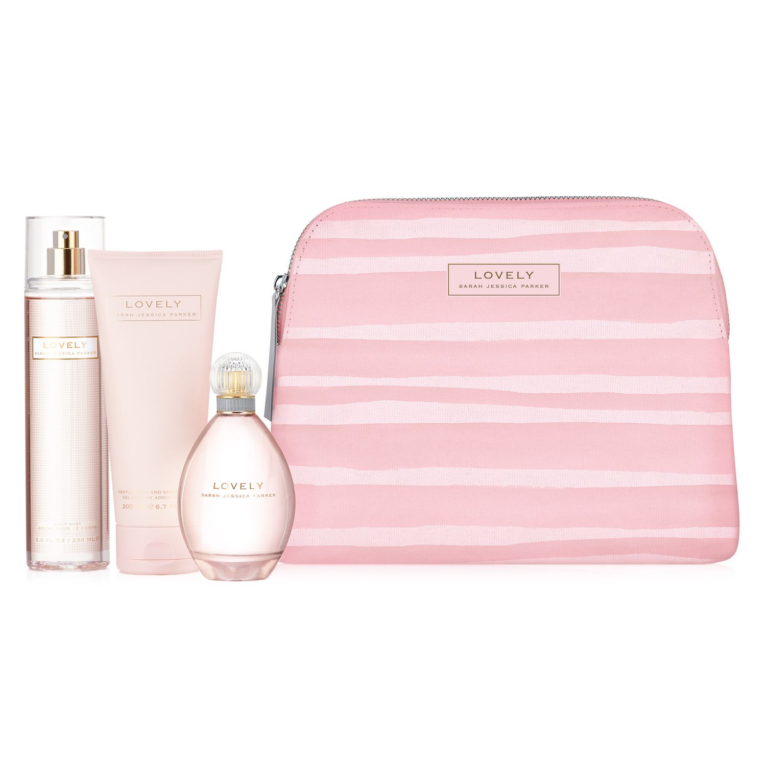 sarah jessica parker lovely gift set with clutch bag