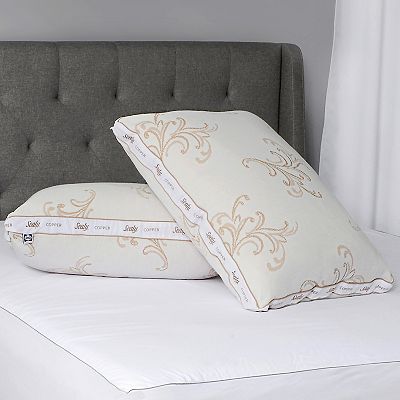 Sealy Copper Bed Pillow Jumbo White