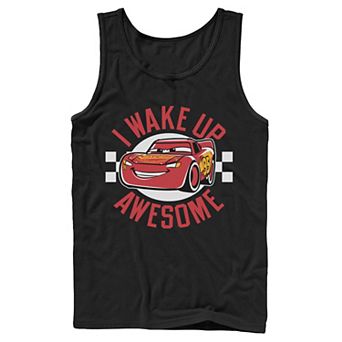 Disney / Pixar's Cars 3 Lightning McQueen Men's Wake Up Awesome Tank Top